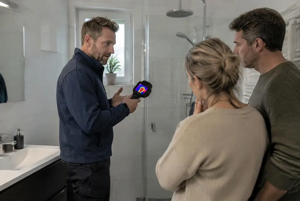 Lekdetectie Alkmaar – specialist legt bevindingen uit aan bewoner